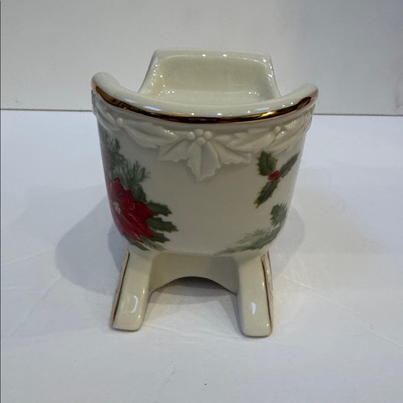 MIKASA Candleholders Holiday Bloom FK026 Poinsettias & Holly (2 sold separately) - Picture 8 of 14